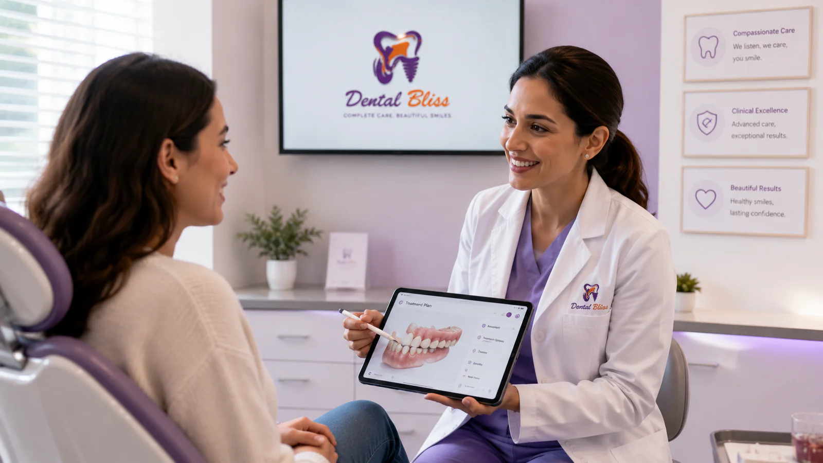 Transparent consultation experience between dentist and patient