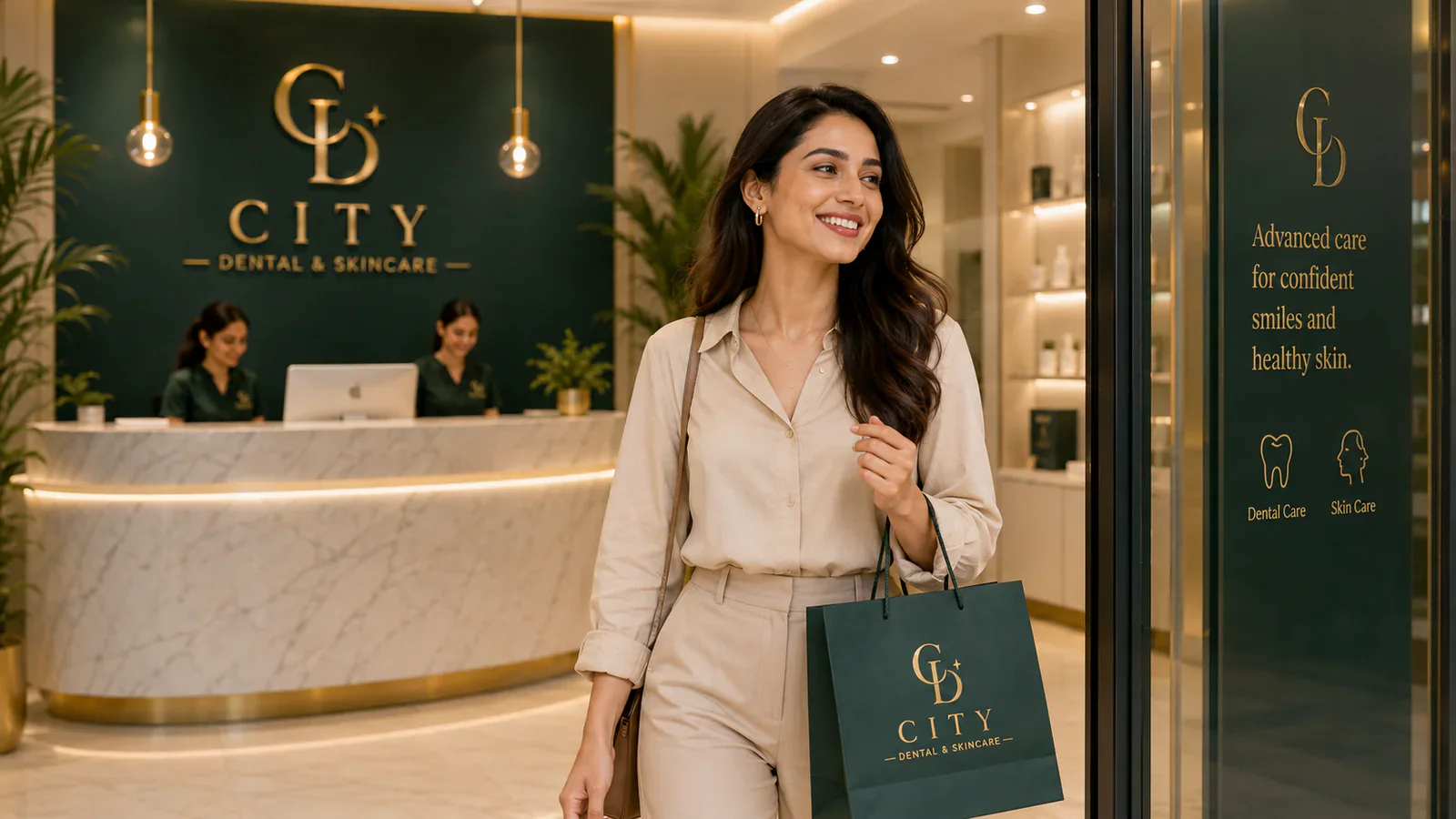 City Dental and Skincare premium care brand outcome