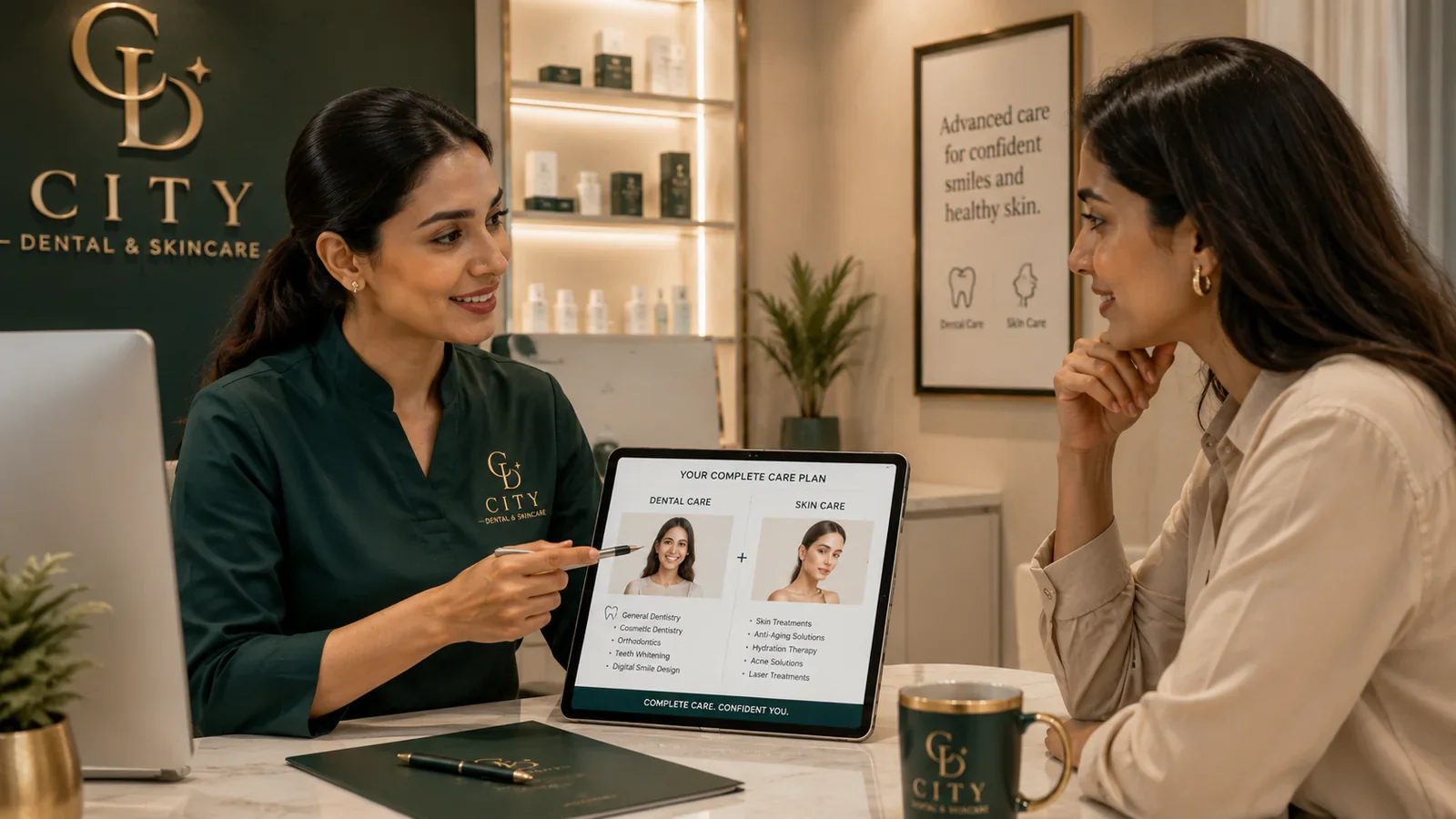 City Dental and Skincare brand strategy presentation
