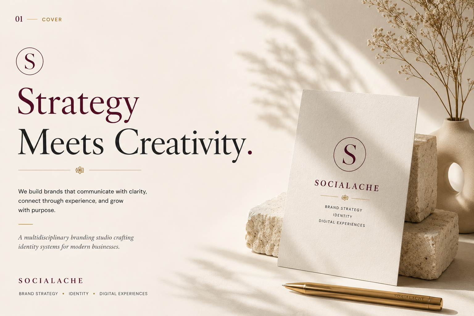 Socialache strategic studio website cover
