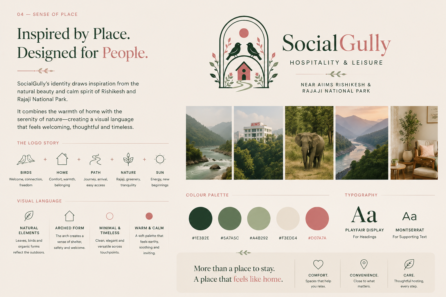 Socialgully hospitality visual identity and brand language