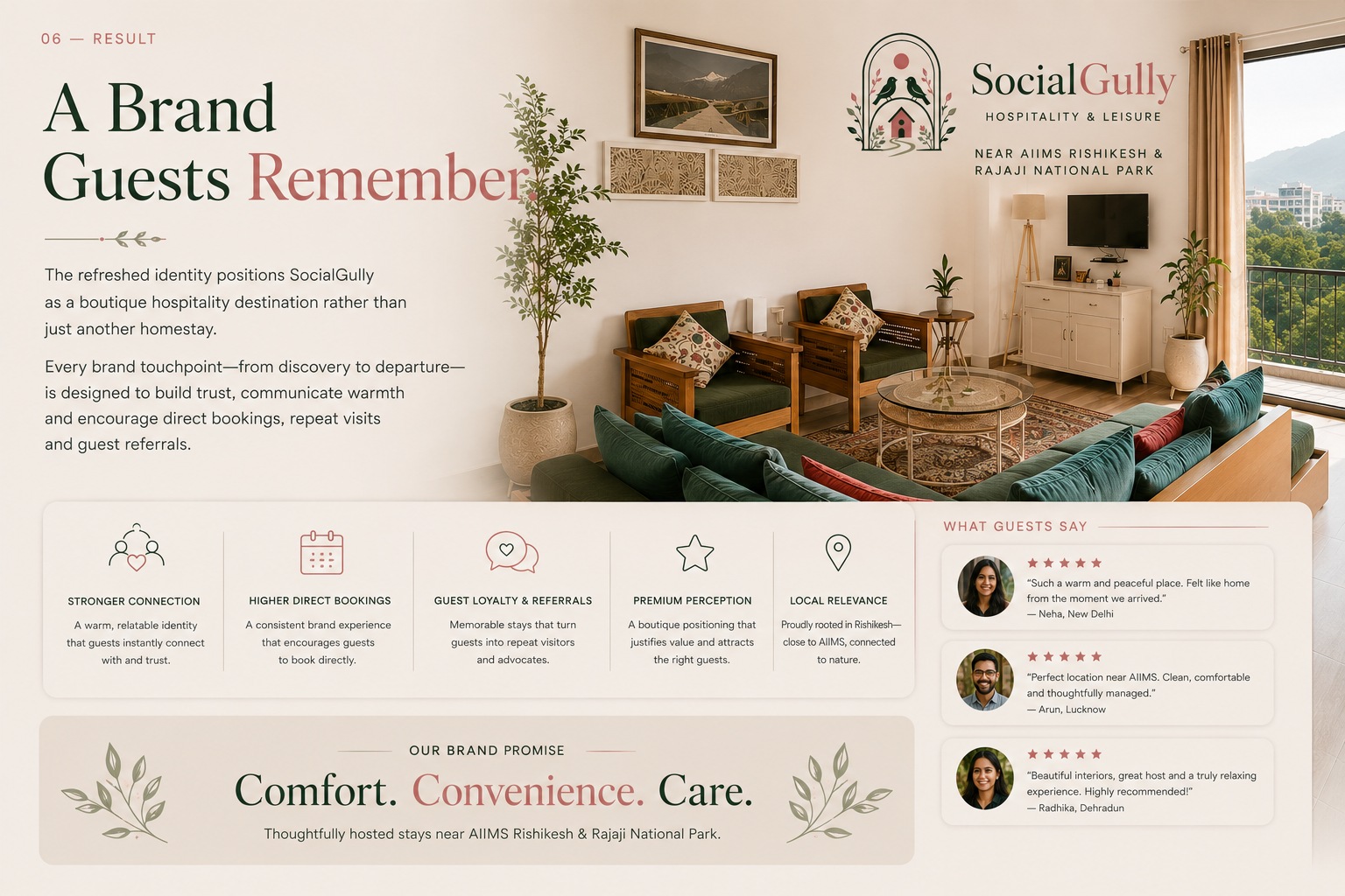Socialgully boutique hospitality brand outcome and guest experience