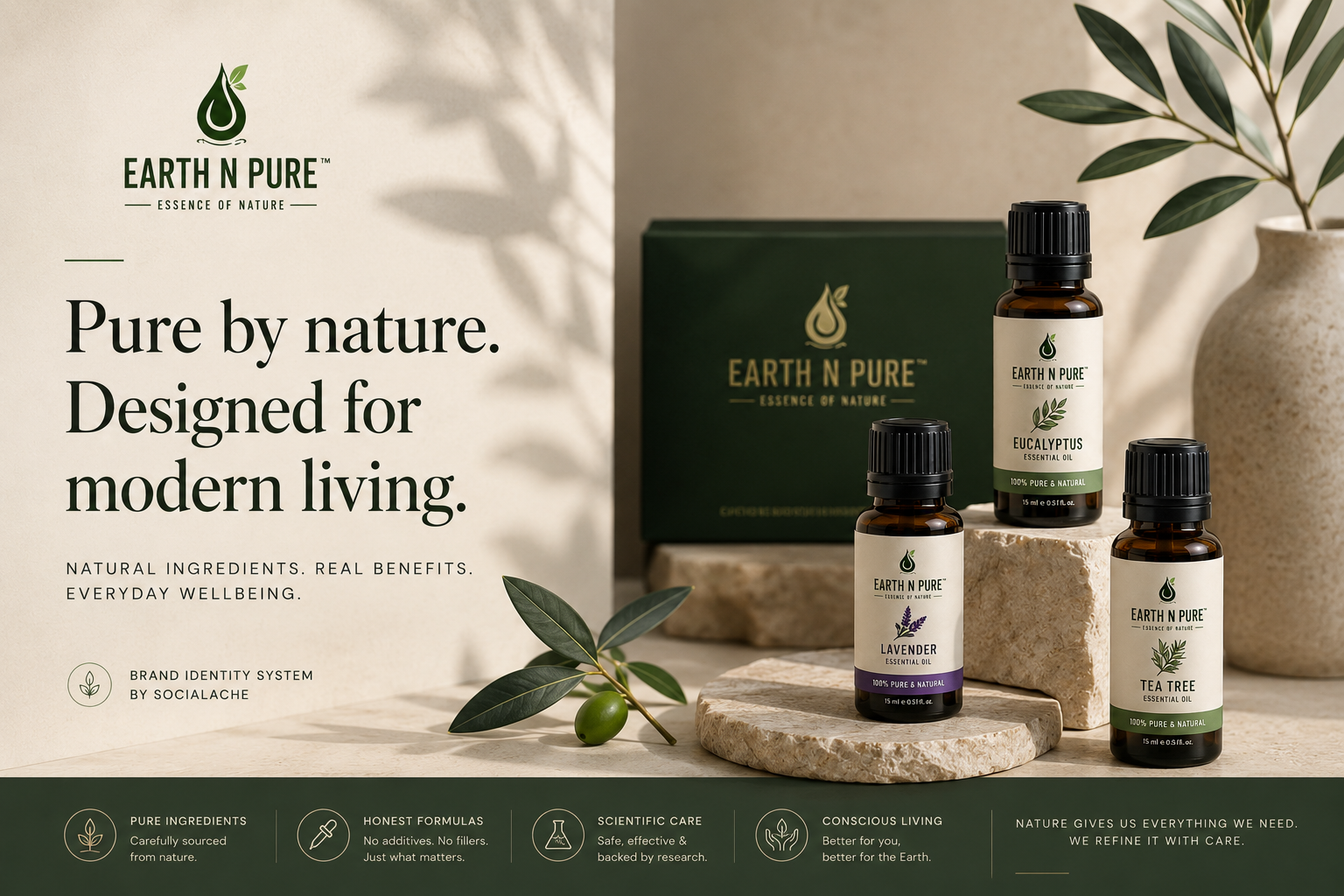 Earth N Pure premium wellness brand cover