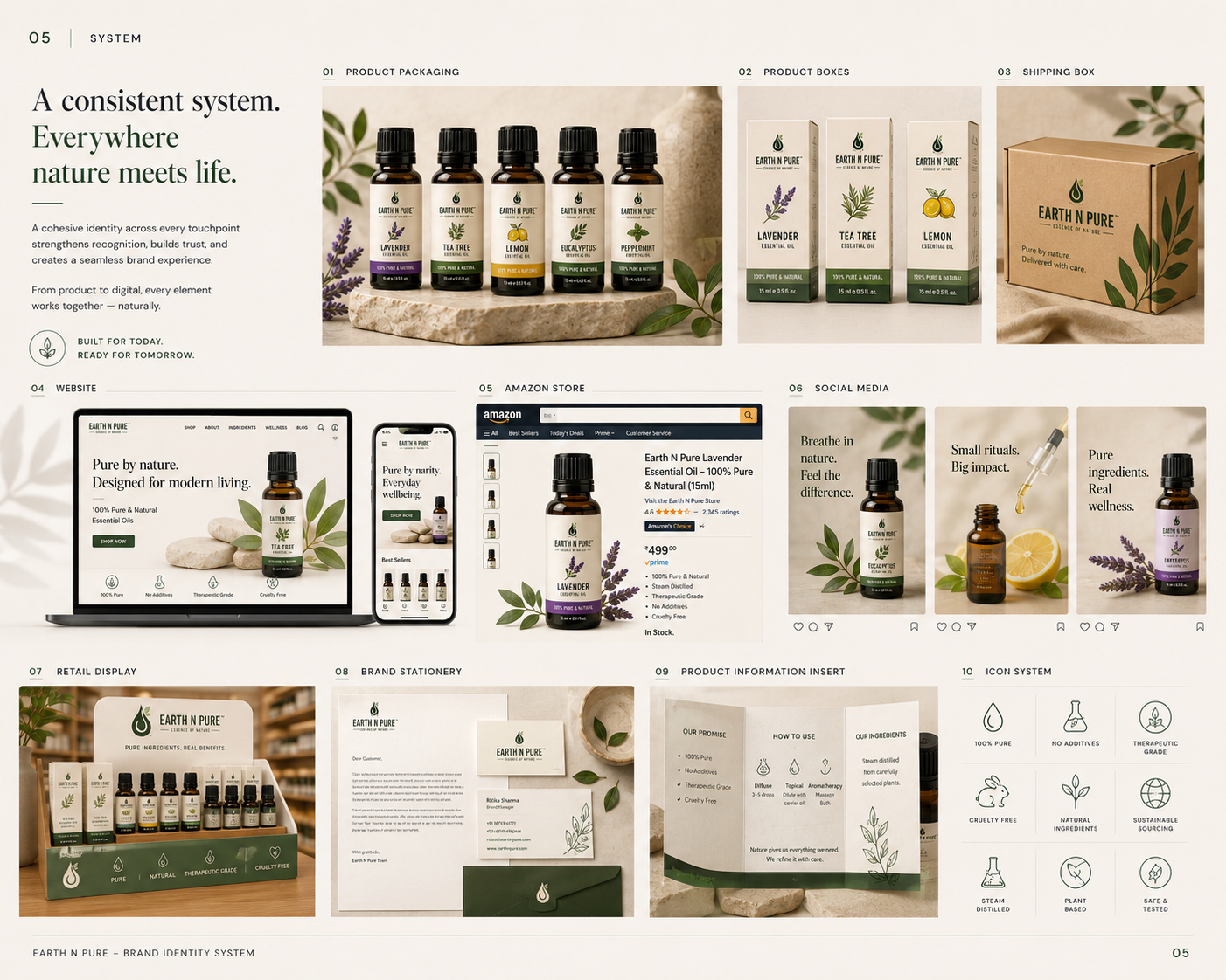 Earth N Pure product system and e-commerce rollout