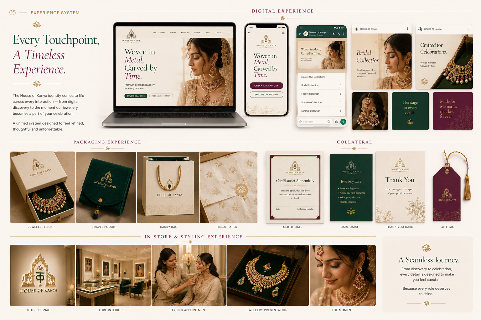 House of Kanya commerce system and merchandising flow