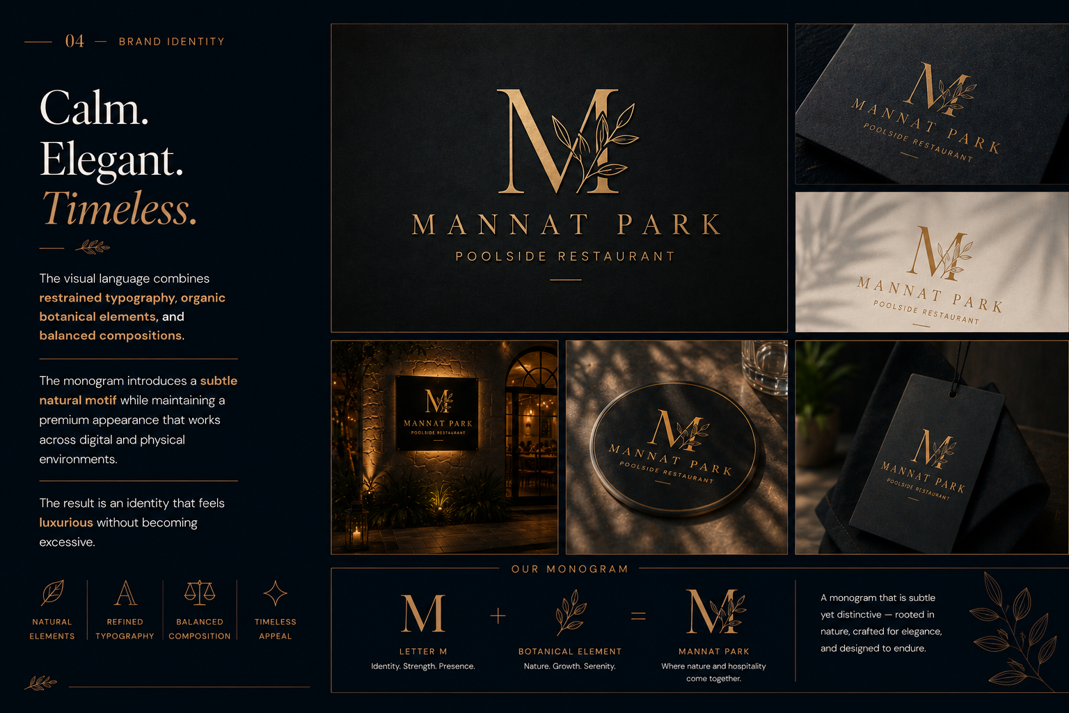 Mannat Park visual identity system and brand language