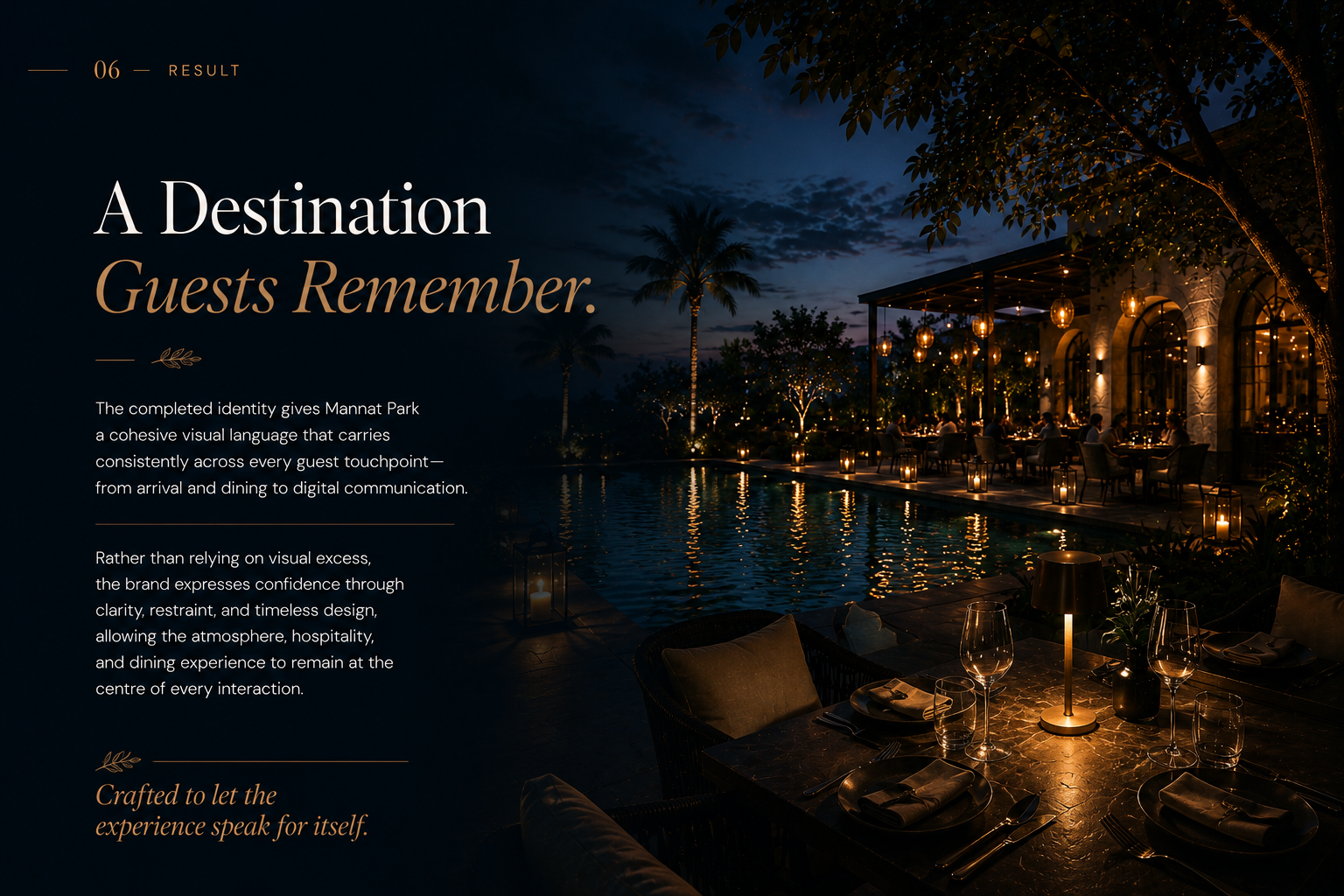 Mannat Park brand rollout and guest experience outcome