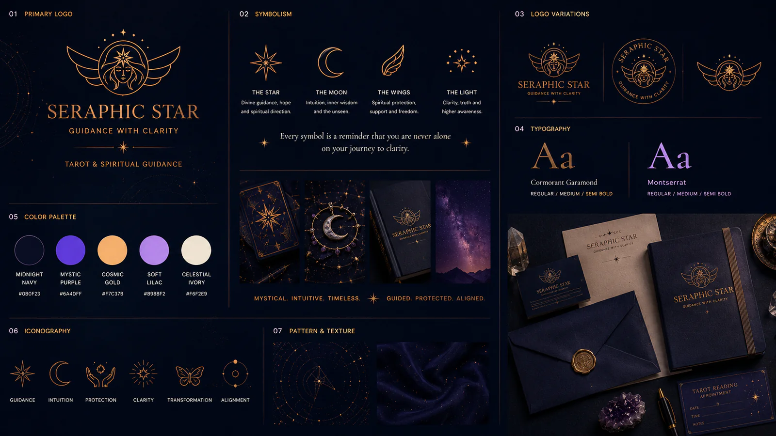 Seraphic Star visual identity system