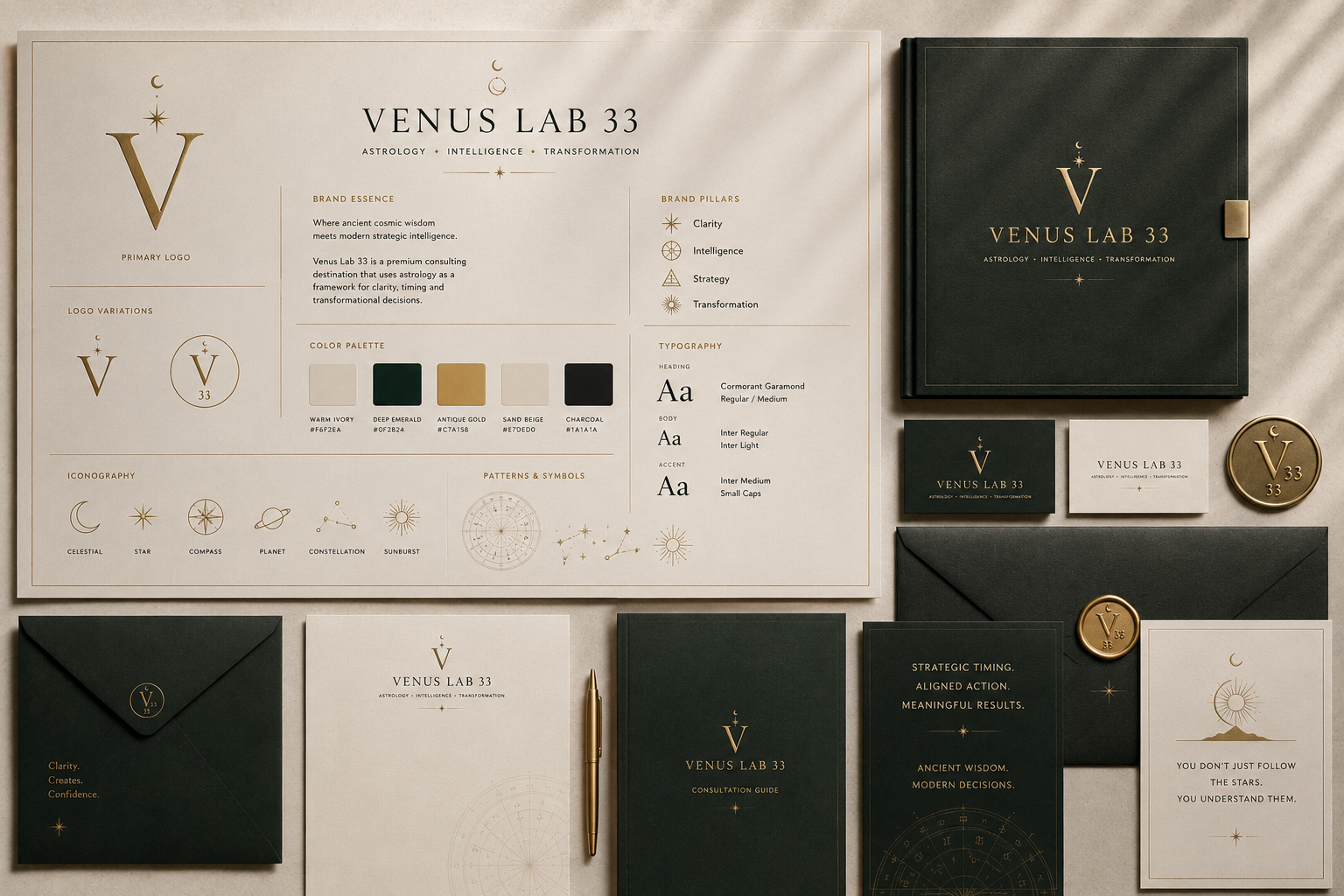 VenusLab33 visual identity system